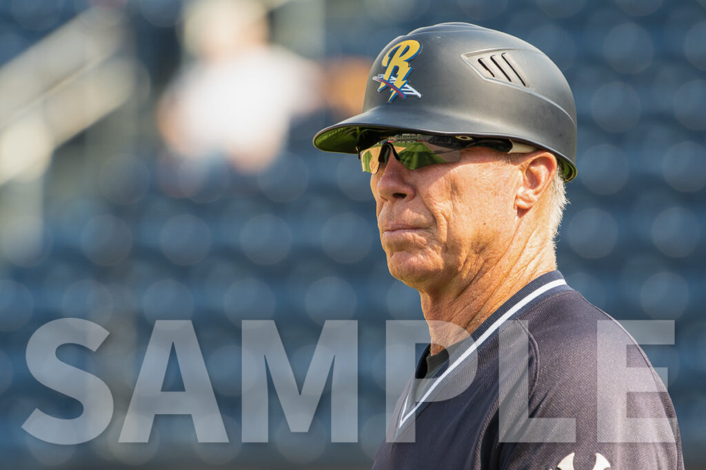 Third Base Coach for Scranton Wilkes-Barre Railriders, AAA Affiliate of the MLB New York Yankees. Photo copyright 2018 by Paul Barretta